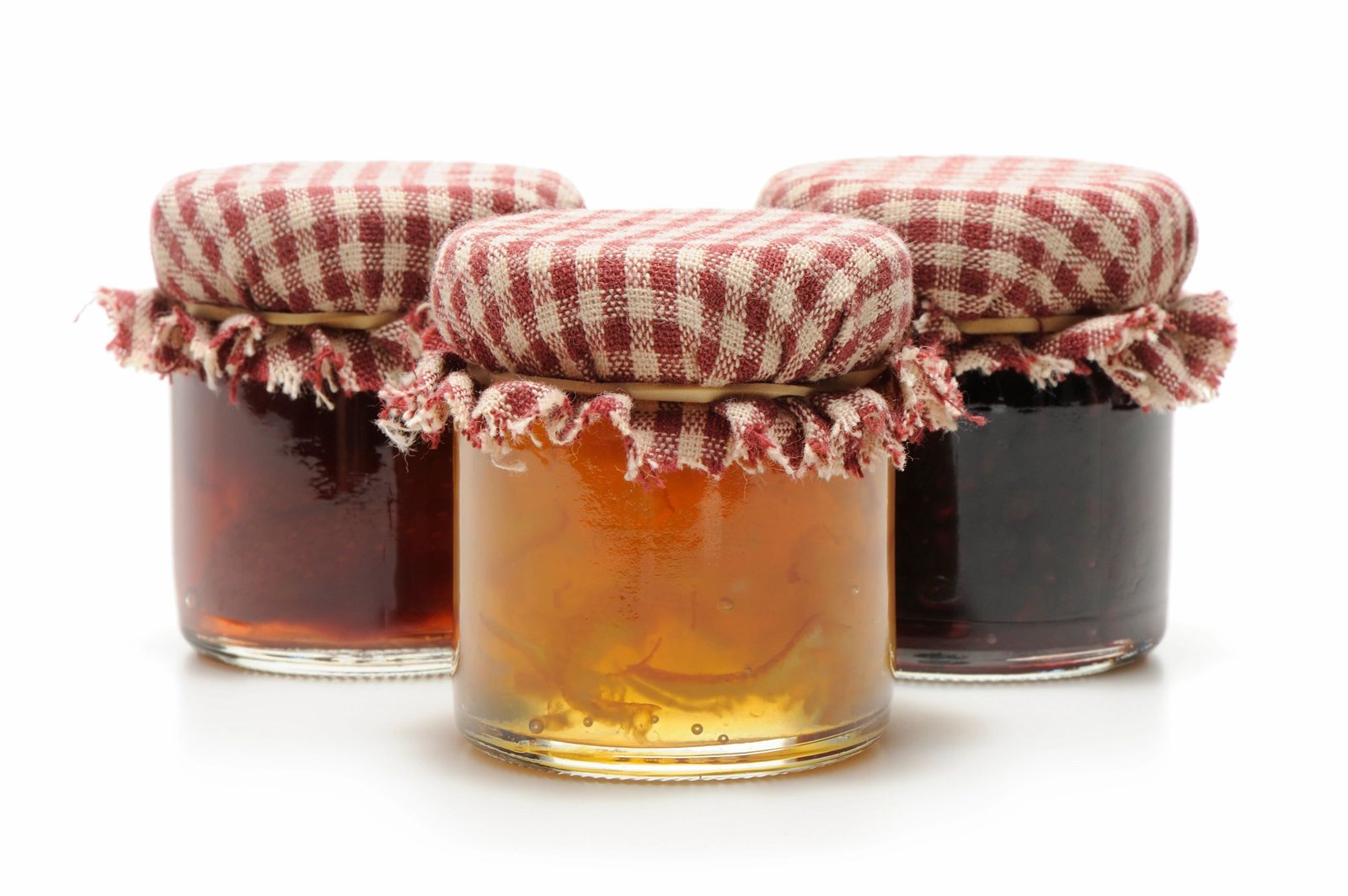 Assorted jars of homemade jelly and jam