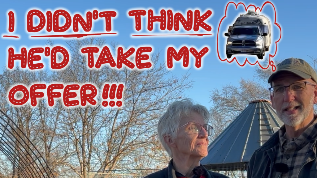 I really didn't think he'd take my offer