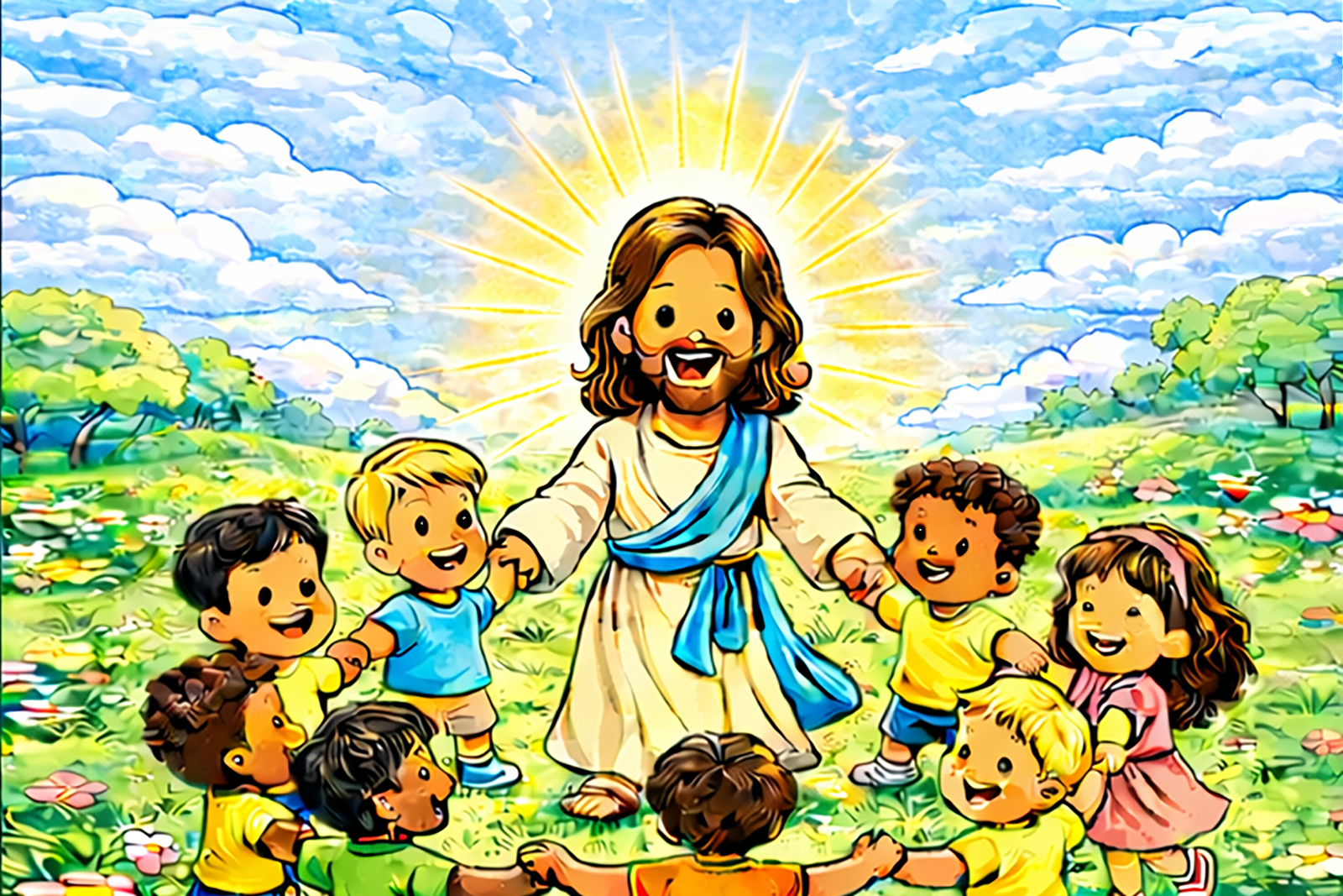 Easter Banner Coloring Book Cover