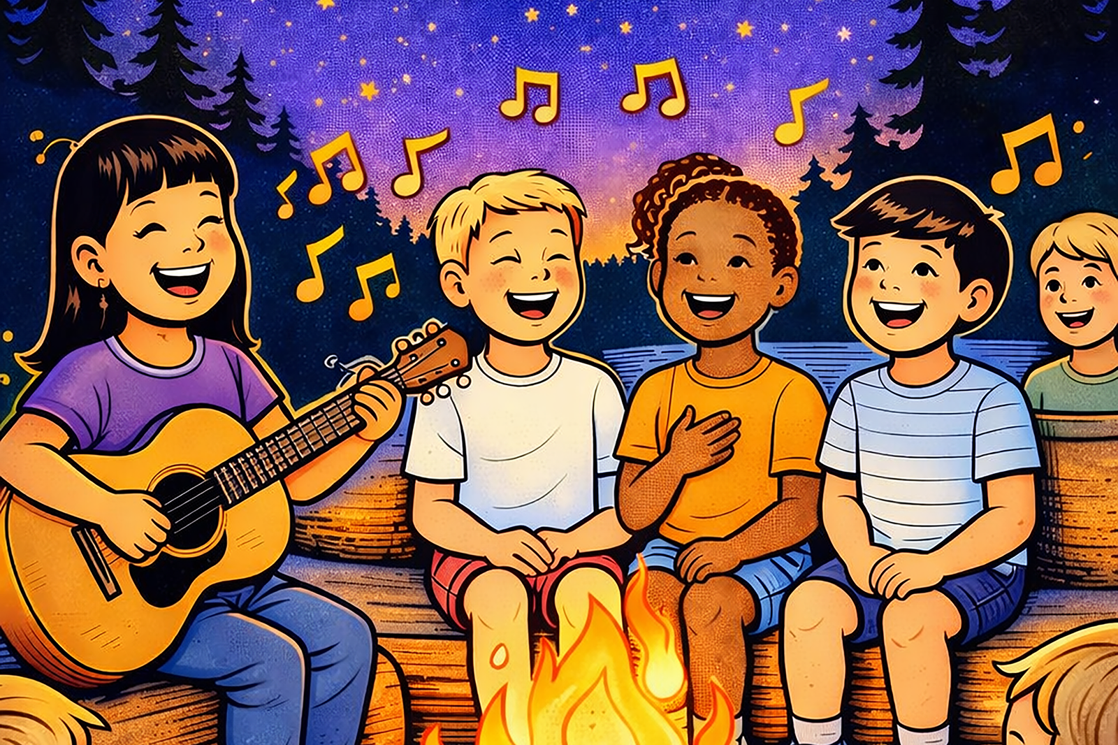 Summer Camp Coloring Book - Cover - Cropped